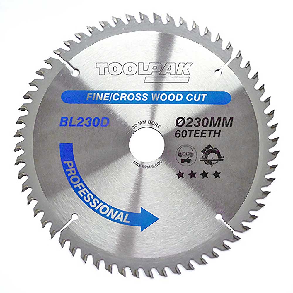 230mm x 30mm x 60T Professional TCT Saw Blade